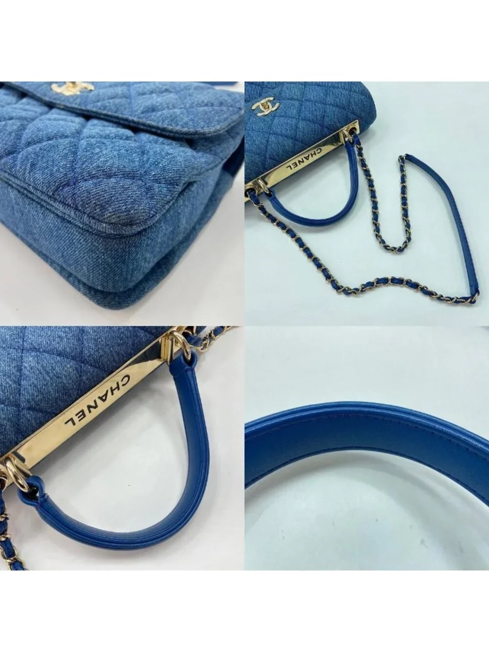 Chanel Handbag Quilted Blue